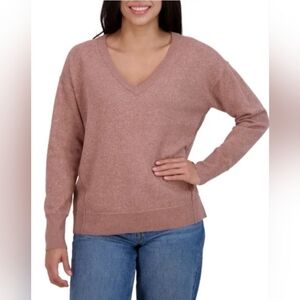 Lucky Brand Women's V-Neck Sweater in Mauve Size Medium!